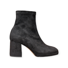 STIVALETTI “Fabio Rusconi” IN CAMOSCIO NERO 80 mm