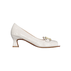 DE’COLLETE’ “Joni” IN VERNICE BIANCO 50 mm