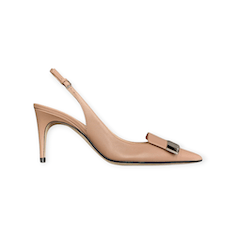 DE’COLLETE’ “Slingback SR1 – Sergio Rossi” IN NAPPA  CIPRIA 75 mm