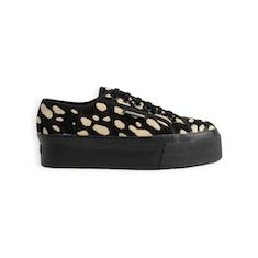 SCARPE STRINGATE “Dk Dalmatian Calf Hair – Superga” IN CAVALLINO MACULATO NERO/BEIGE 40 mm - immagine 2