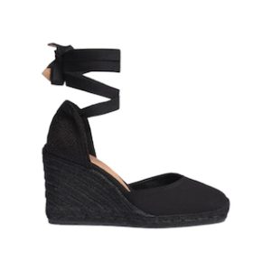SANDALI “Espadrillas Carina” NERO 80 mm