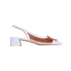 BALLERINE “Ella – Pretty Ballerinas” IN MICRO RETE E SUEDE ROSA/AZZURRO