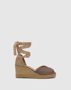 SANDALI “Bilina – Castañer x Etro” IN VITELLO FANTASIA 70 mm