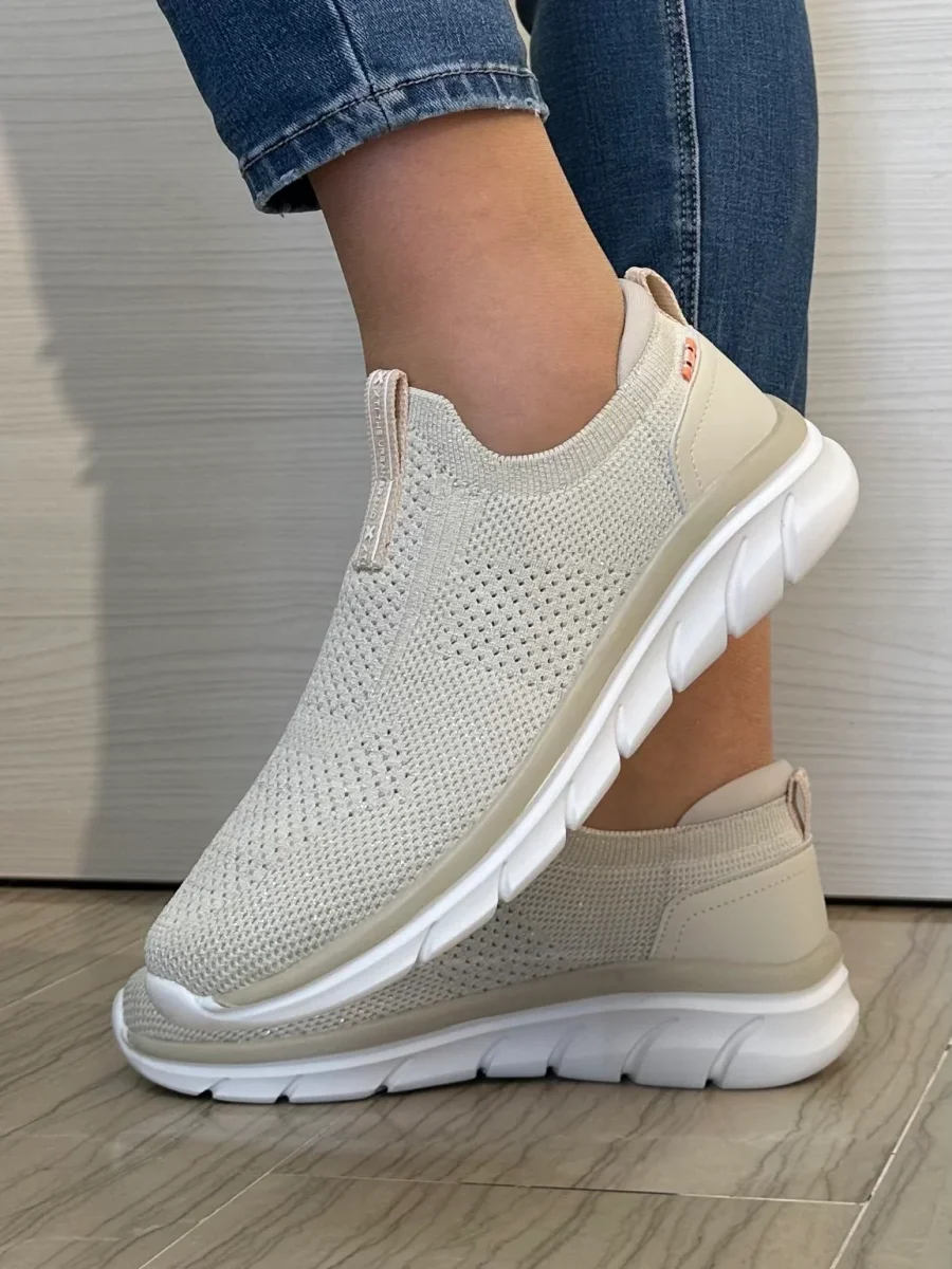 SNEAKER XTI BEIGE A CALZA - immagine 5