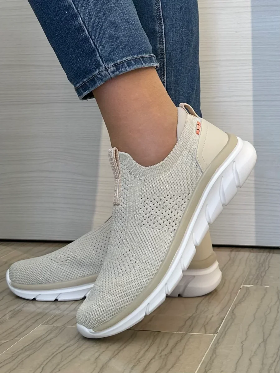 SNEAKER XTI BEIGE A CALZA - immagine 2