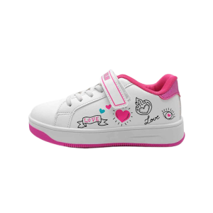 Sneaker Bimbo AUSTRALIAN in ecopelle – AU32P204/WHITE-PINK IMPACT