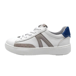 Sneaker Bambino NERO GIARDINI TEENS in pelle – E334380M/707 BIANCO