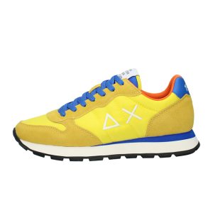 Sneaker Uomo SUN68 in tessuto e camoscio – TOM SOLID NYLON Z33101 GIALLO