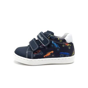 Sneaker Bimbo NERO GIARDINI KIDS in pelle – E324844M/207 BLU