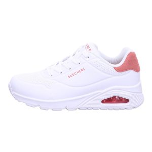 Sneaker Donna SKECHERS UNO POP BACK in pelle – 177092/WCRL WHITE CORAL