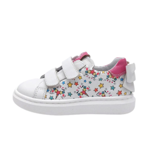 Sneaker Bambina NERO GIARDINI KIDS in pelle – E327377F/707 BIANCO