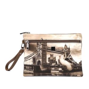 Pochette medium Donna Y NOT? in ecopelle – DAN-343F3 LONDON