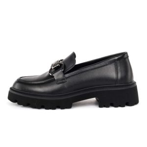 Mocassino Donna KEYS in pelle ed ecopelle – K-10032 BLACK