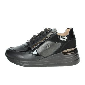 Sneaker Donna KEYS in pelle – K-9814 NERO
