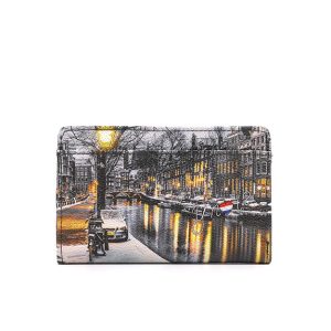Portacarte/Portamonete Donna YNOT? in goffrato – YES-634F3 AMSTERDAM SNOW