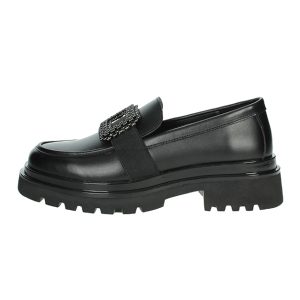 Mocassino Donna KEYS in pelle ed ecopelle – K-10051 BLACK