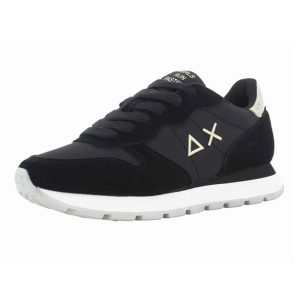 Sneaker Donna SUN68 in tessuto e camoscio – ALLY GOLD SILVER Z44202 NERO/ORO
