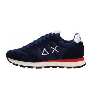 Sneaker Uomo SUN68 in tessuto e camoscio – TOM SOLID NYLON Z33101 NAVY BLUE