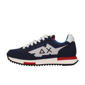 Sneaker Uomo SUN68 in tessuto e pelle – NIKI SOLID Z42120 NAVY BLUE