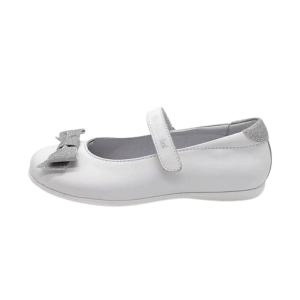 Ballerina Bambina NERO GIARDINI KIDS in pelle – E327404F/707 BIANCO