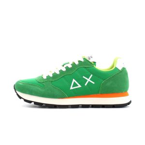 Sneaker Uomo SUN68 in tessuto e pelle scamosciata – TOM SOLID NYLON Z32101 VERDE PRATO