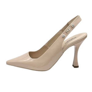 Décolleté Donna slingback NERO GIARDINI in pelle verniciata – E409370DE/720 CONFETTO