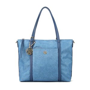 Shopping Donna YNOT? in tessuto con inserti in pelle – CLO-013S5 OCEAN
