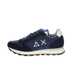 Sneaker Uomo SUN68 in tessuto e pelle scamosciata – TOM SOLID NYLON Z32101 NAVY BLUE