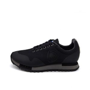 Sneaker Uomo Blauer in tessuto tecnico e pelle – F1DENVER03 BLACK