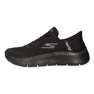 Sneaker Donna SKECHERS GO WALK in tessuto mesh e materiale tecnico – 124836/BBK BLACK