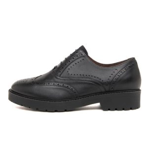 Stringata Donna NERO GIARDINI in pelle – I411450D/100 NERO