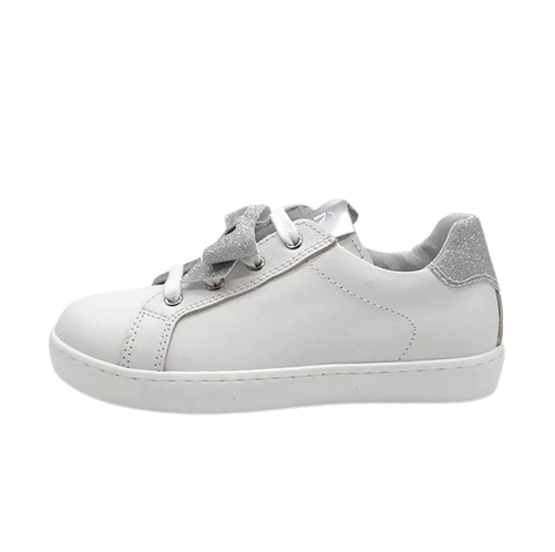 Sneaker Bambina NERO GIARDINI KIDS in pelle – E327410F/707 BIANCO