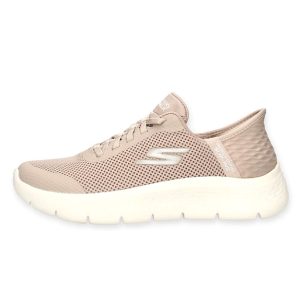 Sneaker Donna SKECHERS GO WALK in tessuto mesh e materiale tecnico – 124836/TPE TAUPE