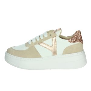 Sneaker Donna KEYS in pelle ed ecopelle – K-10525 NUDE/WHITE/CIPRIA