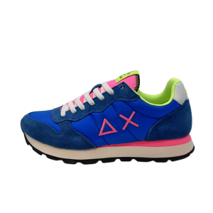 Sneaker Uomo SUN68 in tessuto e pelle scamosciata – TOM FLUO Z32102 ROYAL