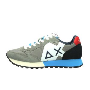 Sneaker Uomo SUN68 in tessuto e pelle scamosciata – JAKI BASIC Z32110 GRIGIO MEDIO