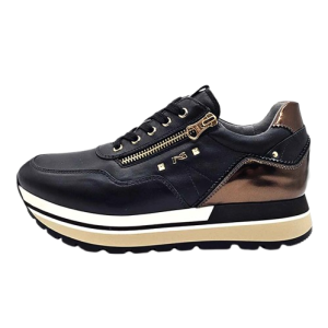 Sneaker Donna NERO GIARDINI in pelle – I411570D/100 NERO