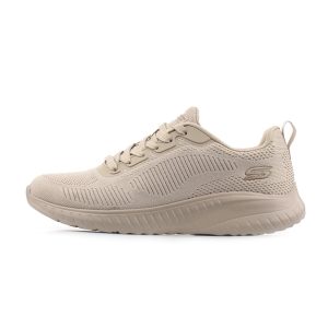 Sneaker Donna SKECHERS BOBS SQUAD CHAOS FACE OFF in tessuto mesh – 117209/NUDE NATURAL