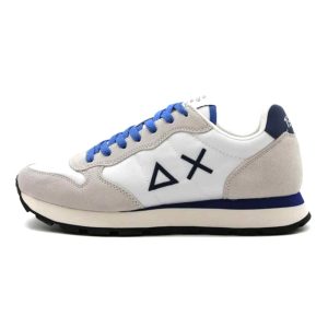 Sneaker Uomo SUN68 in tessuto e camoscio – TOM SOLID Z34101 BIANCO