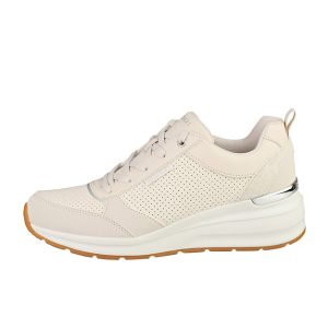 Sneaker Donna SKECHERS in pelle traforata e camoscio – 155616/OFWT OFF WHITE