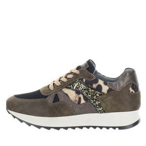Sneaker Donna Nero Giardini in camoscio – I013193/510