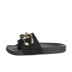 Ciabatta Donna KEYS in gomma – K-6341 BLACK