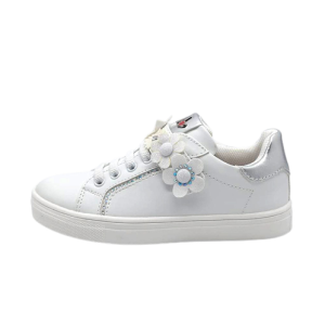 Sneaker Bambina ASSO in ecopelle – AG-14604 WHITE