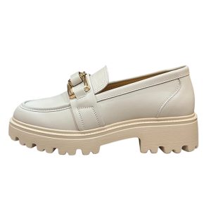 Mocassino Donna KEYS in pelle – K-10751 AVORIO