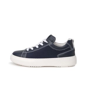 Sneaker Bambino NERO GIARDINI TEENS in pelle e tela – E234210M/207 BLU