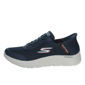 Sneaker Uomo SKECHERS in tessuto mesh con dettagli tecnici termosaldati – 216324/NVY NAVY