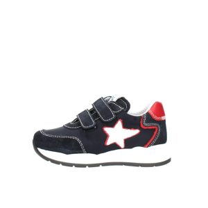 Sneaker Bambino NERO GIARDINI KIDS in camoscio e tessuto tecnico – E228660M/207 BLU