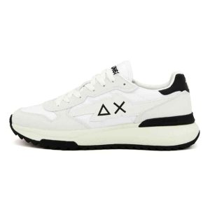 Sneaker Uomo SUN68 in tessuto e pelle – NIKI 2.0 SOLID Z35120 BIANCO