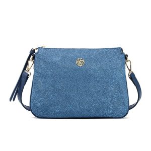 Tracolla Donna YNOT? in tessuto ed inserti in pelle – CLO-028S5 OCEAN