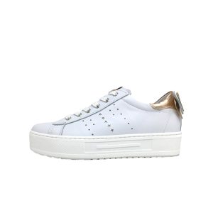 Sneaker Bambina NERO GIARDINI TEENS in pelle – E232221F/707 BIANCO